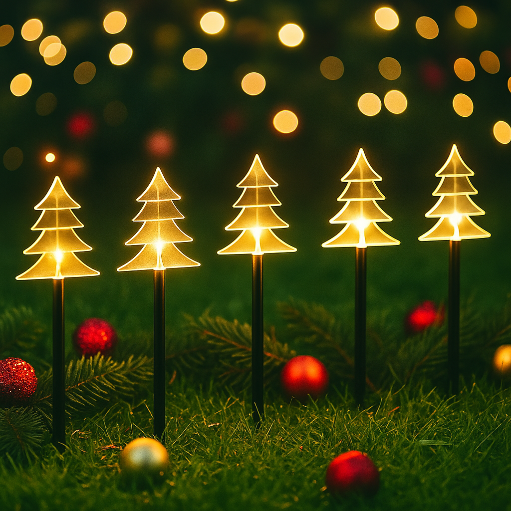 Estaca Solar Árbol LED